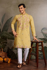 Haldi Special Mirror Kurta Set